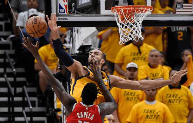  戈贝尔攻防制霸爵士主场力擒掘金夺排位战